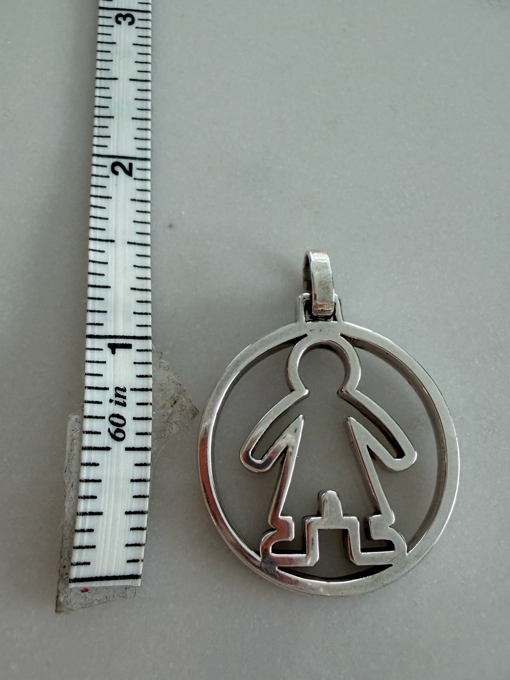 Tous Silver Girl Silhouette Pendant - Silver